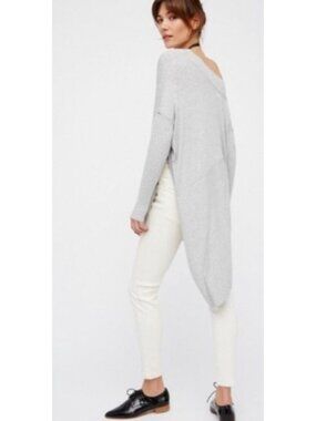 Free People Grapevine Heather Grey Asymmetrical Tunic